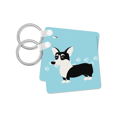 Porte-clés corgi art lot de 2 petits cadeaux pour les amoureux des chiens