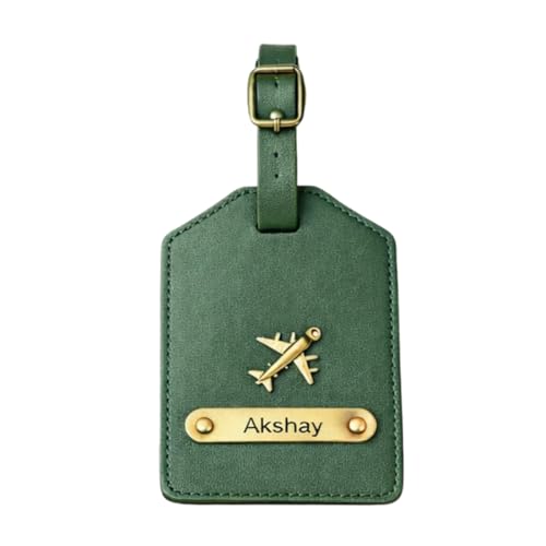 Image of Vegan Leather Family Travel Gift Set, Large Travel Organizer, Medium Pouch, 2 Passport Covers, 2 Luggage Tags in Gift Box (Green)