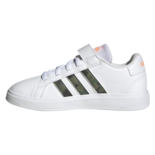 adidas Kids Boys Grand Court 2.0 El Slip On Sneakers Shoes Casual - White3