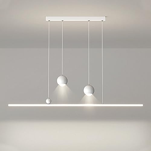 Lámpara colgante lineal LED para eliminar sombras en la isla de la cocina y mesa de comedor