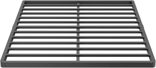 Queen 2 Inch Box Spring & Bed Slat Replacement/Metal Frame with Steel Slats/Quick Lock Bunkie Board/Easy Assembly