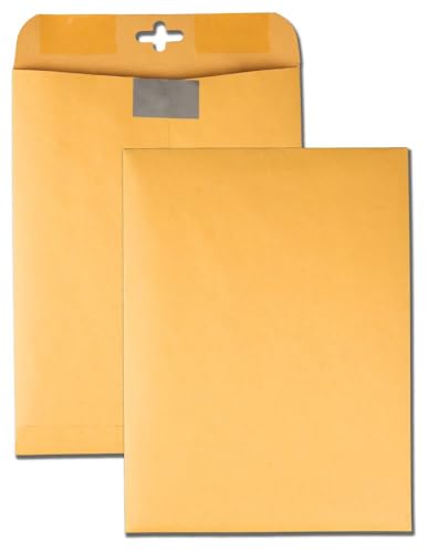 Enveloppes kraft marron pour archivage Quality Park 22,9x30,5 cm bureau
