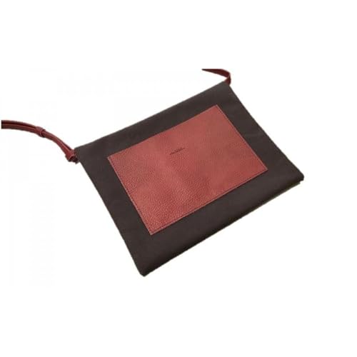 alto. シュリンクレザーコンビのスマートサコッシュ AMSB-5002(ワイン)