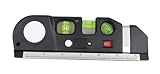 Medida de Distancia láser, Juego Completo De Láser 4-in-1 con Trípode - Infrarrojos, Cinta Métrica, Espíritu Y Regla,Kit Medición Profesional(Set-1)