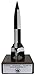 Produktbild V2/ Aggregat 4 Modellrakete"3. Oktober 1942 + +" Massiver Stahl auf Holzsockel