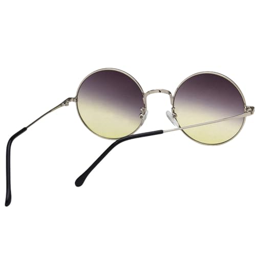 Fashion Round Women Sunglasses Retro Metal Frame Clear Ocean Lens Eyewear Men Gradient Punk Sun Glasses Shades UV4004