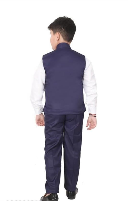 Image of Akshita Trading Kids Shirt, Waistcoat and Pant for Boys
