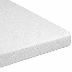 Thick Cot Bed Mattress 160x80 cm - Extra Breathable Baby Toddler Foam Anti Allergy (Fits to Mama & Papa Sizes) Quilted Zip Removable White Cover Made in England (160 x 80 x 13 CM)