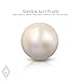 ISAAC WESTMAN Nickel Free Sterling Silver White Freshwater Cultured Pearl Stud Earrings, Hypoallergenic Earrings with Genuine Cultured Pearls, Flat Back Button Pearl Earrings (6 mm)