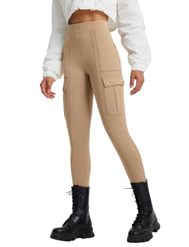 baleaf Women's Fleece Lined Cargo Leggings