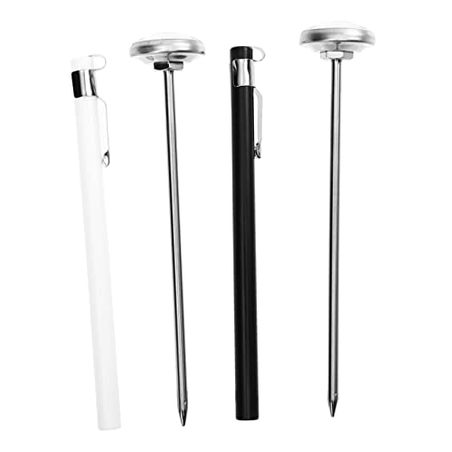 FUNOMOCYA 2pcs Digital Milk Water Thermometer Hot Beverage Thermometer Instant Read 10 to 110°c for Steaming and Brewing