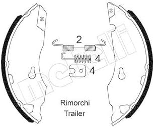 metelligroup 53-0017 Brake Shoes Made in Italy, Car Spare