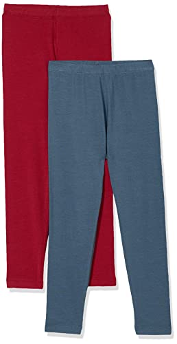 Image of Amazon Brand - Jam & Honey Girl's Regular Fit Cotton, Elastane Leggings (JH-AW21TR-711 Multi 2 4-5 Years Multicolor 4 Years-5 Years)