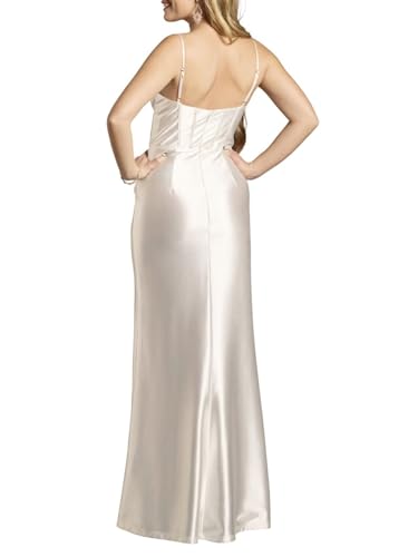 David's Bridal Sculpting Satin Corset Mermaid Wedding Dress3