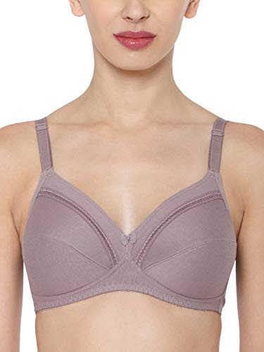 Image of Triumph Comfort Wireless Non Padded Everyday Women Cotton Bra Soft Breathable Cotton, Cut‑n‑Sew Cups 3 /4 Coverage, High Center Bridge Lace Trim & Bow Daily Comfort, Natural Shape Pack Of 1