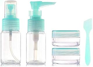 Jeinepin Portable Refillable Plastic 5 Pieces Empty Spray Bottles