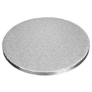 Decora 0931210 Cakeboard Silver Ø 45 X H 1,2 Cm 18 Inch, Carta, Grigio, 45 X 1.2 Cm