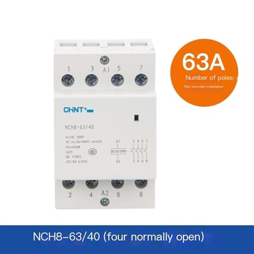 Contacteur triphasé NCH8 pour éviter les surcharges de tableau 63A