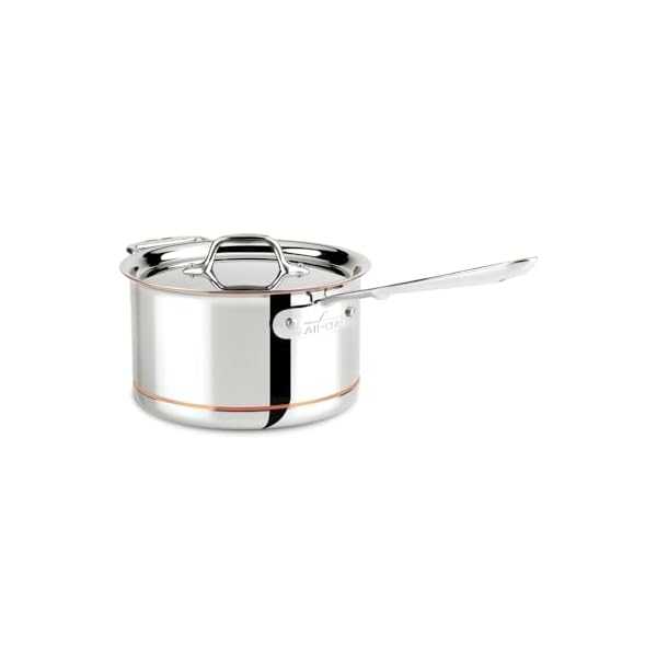   All-Clad-Copper-Core-5-Ply-Stainless-Steel-Sauce-Pan-4-Quart-Induction-Oven-Broiler-Safe-600F-Pots-and-Pans-Cookware-Silver