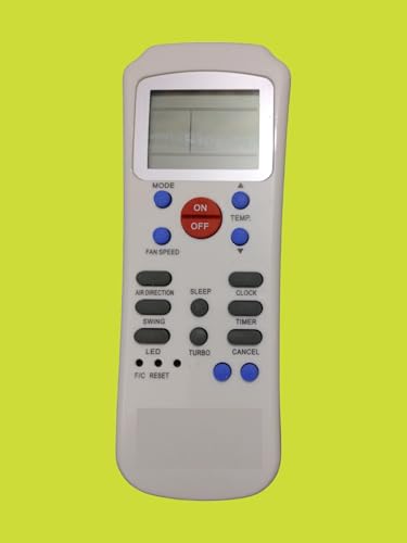 Image of Ac Remote Control Compatible For Carrier Ac Remote /Carrier Split Ac Remote /Carrier Window Ac Remote (Type :R14A /Ce), Multicolor