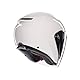 AGV - IRIDES E2206, Motorrad Jet-Helmet, Unisex, Helm mit Kratzfestes Visier mit UV-Schutz, Materia White, L