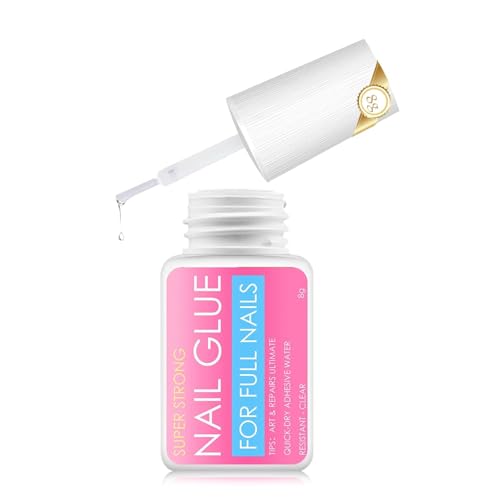 8g Extra Strong False Nail Glue for Nail Repair Artificial Tips Acrylic Tips - Super Strong Adhesive for Manicure