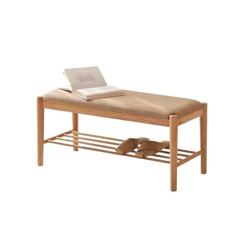 ADERFETBI Banco Zapatero Zapatero De Madera Maciza For El Hogar, Taburete For Cambiar Zapatos, Simple, Puede Sentarse En Un Taburete De Roble Suave Banco Zapatero con Asiento