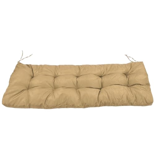 Coussin de banc extérieur étanche 130 x 50 cm pour terrasse balcon
