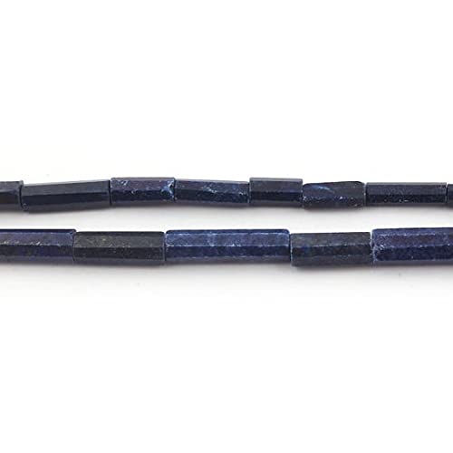 Lapis-lazuli perles tubes facettées pour réparer et créer des bijoux bleus