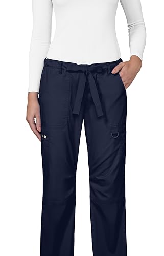 Koi Women's Lindsey Ultra Comfortable Cargo Style Scrub Pants, Navy, Large - Thumbnail 7