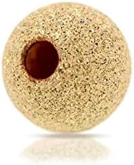 14Kt Stardust Beads Gold Filled 5mm Stardust Round Beads with 1.4mm Hole - 10pcs (2148)/1