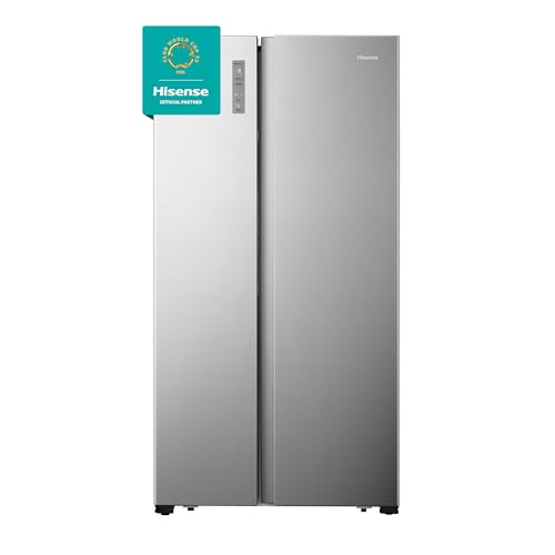 Hisense 670 Liter Refrigerator Side By Side A+ Energy Efficiency Silver Model RS670N4ASU -1 Years Full & 5 Years Compressor Warranty.
