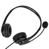  Shanrya Casque de Service, écouteur PC à réduction de Bruit de Conception Ergonomique pour Ordinateur de Bureau pour Ordinateur Portable(Modèles USB)
