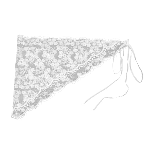 FUYISEN Girls Lace Bandana Balletcore Headscarf Embroidered Bandana Hair Scarf Headwear Turban Balletcore Photo Props