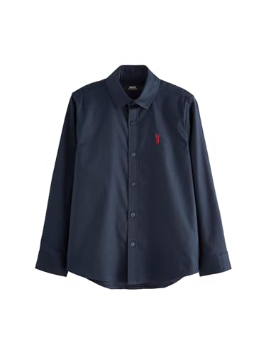 NEXT Jungen Single Oxfordhemd Marineblau 116-