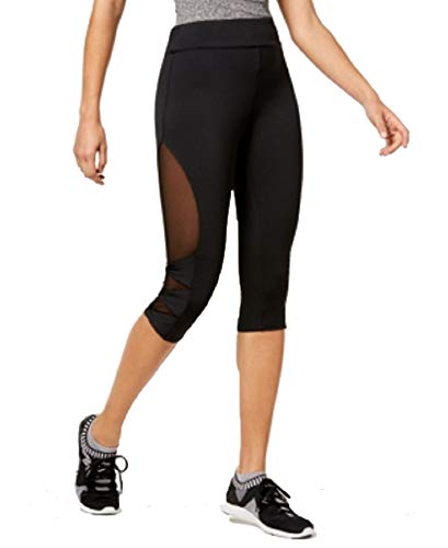 Material Girl Juniors' Mesh-Panel Cropped Leggings