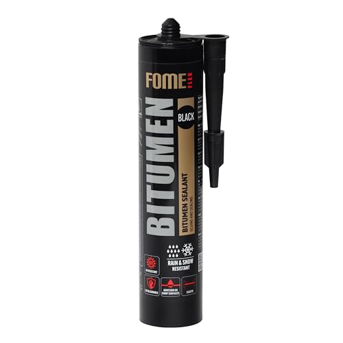 FOME FLEX Mastic Réfractaire pour Bitume 1x300 ml – Produit d’Étanchéité pour Toiture, Espaces Extérieurs, Surfaces en Bitume – Colmatage Parfait...