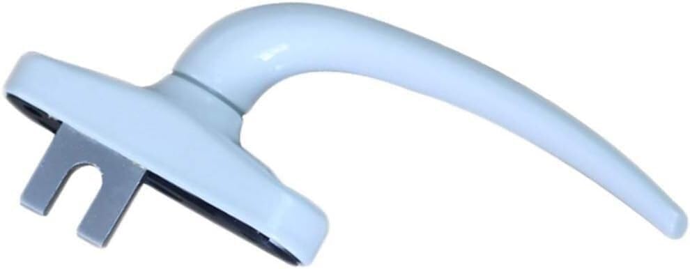 Poignées de fenêtre en PVC et alu blanches pivot droites 55mm