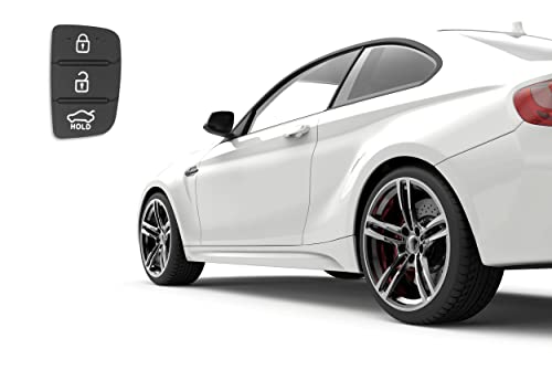 Autoschlüssel Tastenfeld 3 Tasten Kompatibel mit Hyundai i20 i30 ix20 ix35 Tucson Santa Fe - Auto Schlüsselgehäuse Pilot Autoschlüssel