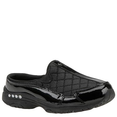 Easy Spirit Traveltime Women's Slip On, 10 C/D US, Black-Patent