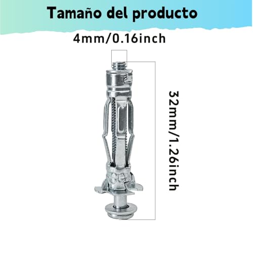 Tornillo mariposa para tablaroca 14 Imagen adicional