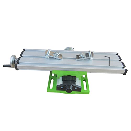 Tofficu Morsa da per Trapano in Alluminio Tavolo per Fresatrice con Trasversale Regolabile e Morsa Precisione per Macchine da