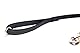 IDC Color & Gray gumierte Leine, 14 mm x 1,2 m mit Schlaufe und O-ring, Schwarz-Grau