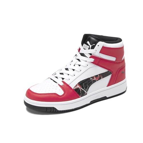 PUMA Kids Boys Rebound Layup Sl Heat Lightning Lace Up Sneakers Shoes Casual - Red - Size 7 M - image 2