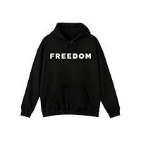 Freedom Hoodie Charlie Kirk Patriotic Unisex Pullover Sweatshirt, Bold Graphic Casual Wear for Men and Women (Black,X-Large)