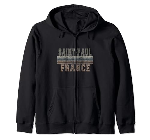 Retro Saint-Paul Francia Sudadera con Capucha