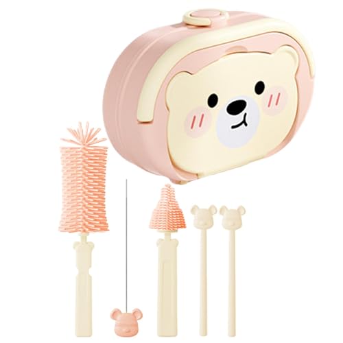 Kit de limpieza para biberones, cepillo limpiador de biberones, herramientas de limpieza de botellas para purificador de botellas, cepillo de pezones con cepillo de paja, juego de cepillos de botellas