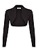 Produktbild DANAEST Damen Bolero Jacke Festlich Cardigan Top (653), Farbe:Schwarz, Kostüme & Blazer für Damen:38 / M