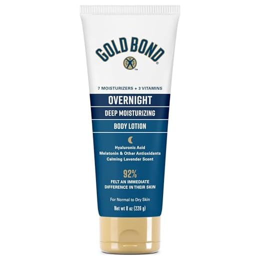 Gold Bond Ultimate Overnight Deep Moisturizing Skin Therapy Lotion, Calming Scent, 8 oz.