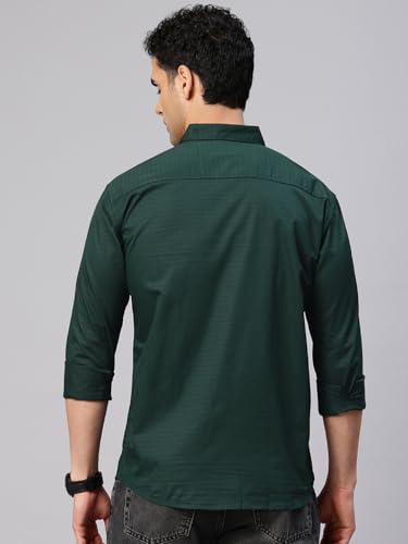 Image of Majestic Man Comfort Slim Fit Solid Pure Cotton Casual Shirt